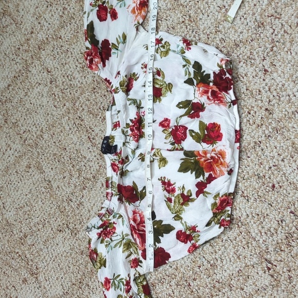 Size Size S Boho Floral Crop Blouse - Picture 3 of 11